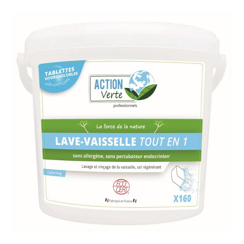 Compresse per Lavastoviglie Tutto in 1 Ciclo Lungo - 160 Compresse da 20g | Azione Verde Compresse per Lavastoviglie Tutto in 1 Ciclo Lungo - 160 Compresse da 20g | Azione Verde
