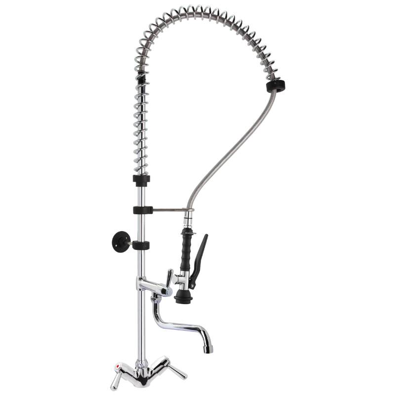 Rubinetto Monocomando con Doccetta e Leva Corta - Praticità e Durabilità per la Cucina Professionale Rubinetto Monocomando con Doccetta e Leva Corta - Praticità e Durabilità per la Cucina Professionale