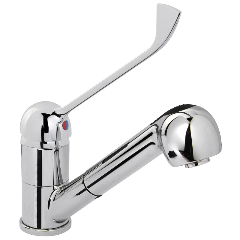 Miscelatore monocomando con leva cromata Miscelatore monocomando con leva cromata