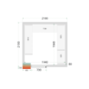 Camera Fredda Positiva TEFCOLD - 2100x2100 | Stoccaggio Refrigerato Efficiente