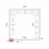 Kit Scaffalatura Camera Fredda 2700x2700 | TEFCOLD: Organizzazione ottimale e robustezza garantita