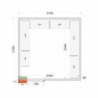 Kit Scaffalatura Camera Fredda 2700x2700 TEFCOLD - Organizzazione massima e conservazione ottimale