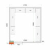 Kit Scaffalatura per Camera Fredda 2700x3000 TEFCOLD - Stoccaggio ottimizzato e grande durata.