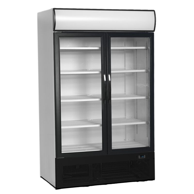 Vetrina Refrigerata Canopée, Porte Vetrate - TEFCOLD 645 L - Illuminazione interna, Temperatura ottimale Vetrina Refrigerata Canopée, Porte Vetrate - TEFCOLD 645 L - Illuminazione interna, Temperatura ottimale