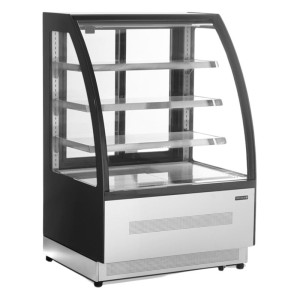 Vetrina Refrigerata Banco 2 Porte Nera - 158 L | TEFCOLD