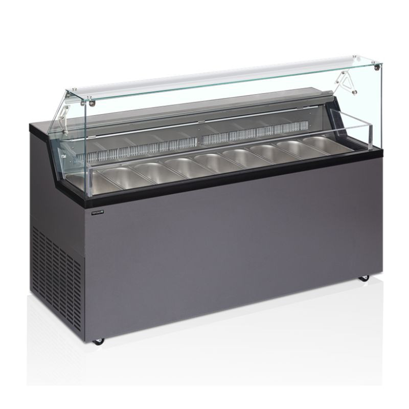 Vetrina Gelato con Coperchio di Servizio - TEFCOLD Mirabella 9, 9 x 5 L - Capacità ottimale per i tuoi gelati Vetrina Gelato con Coperchio di Servizio - TEFCOLD Mirabella 9, 9 x 5 L - Capacità ottimale per i tuoi gelati