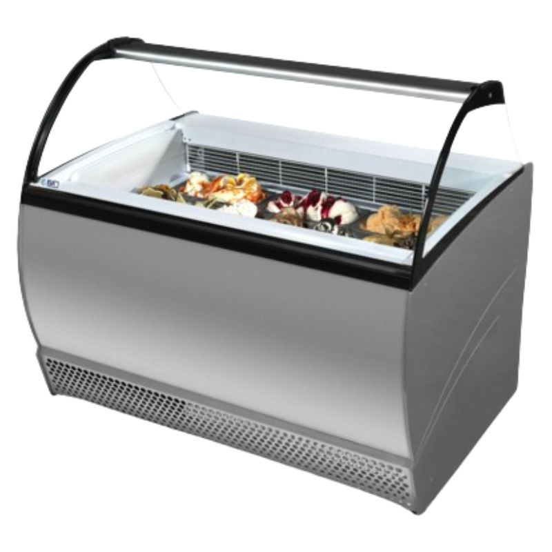 Vetrina Gelato con Parabrezza in Vetro Curvo - Presentazione perfetta dei tuoi gelati Vetrina Gelato con Parabrezza in Vetro Curvo - Presentazione perfetta dei tuoi gelati