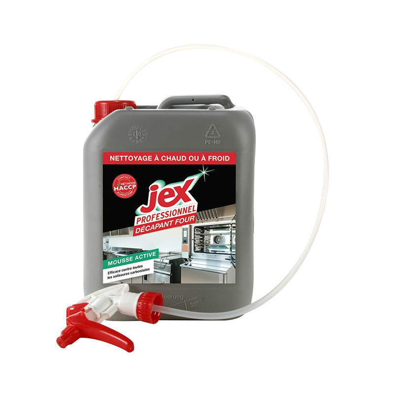 Decapante per Forno con Pistola - Jex 5L: Potente ed efficace contro grassi incrostati Decapante per Forno con Pistola - Jex 5L: Potente ed efficace contro grassi incrostati