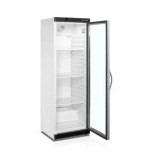 Armadio Refrigerato Vetrato TEFCOLD - Bianco - 350 L: Stoccaggio ottimale per alimenti e visibilità prodotti.