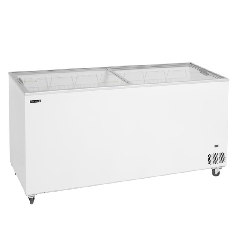 Congelatore a Pozzetto TEFCOLD 486L per Gelato - Coperchi in Vetro Scorrevoli Congelatore a Pozzetto TEFCOLD 486L per Gelato - Coperchi in Vetro Scorrevoli