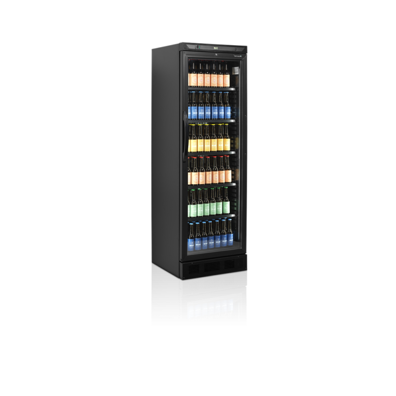 Armadio Frigorifero per Bevande Nero TEFCOLD - Porta Vetrata 347L - Eleganza e Prestazioni Armadio Frigorifero per Bevande Nero TEFCOLD - Porta Vetrata 347L - Eleganza e Prestazioni