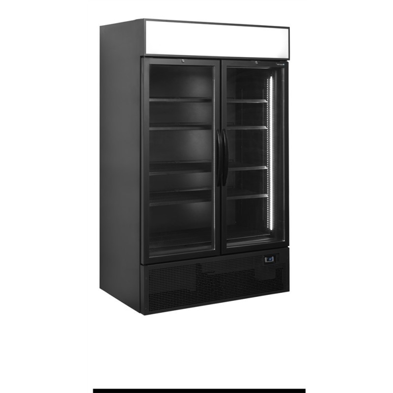 Armadio Refrigerato Nero TEFCOLD - Canopy & 2 Porte Vetrate Armadio Refrigerato Nero TEFCOLD - Canopy & 2 Porte Vetrate