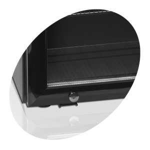 Raffreddatore di Caviale Nero TEFCOLD 81 L - Porta in Vetro