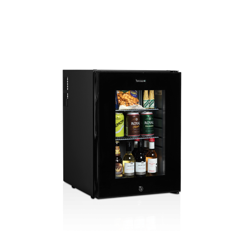 Mini Frigo Bar Porta Vetrata Nero 35 L TEFCOLD TM44G Efficiente & Elegante Mini Frigo Bar Porta Vetrata Nero 35 L TEFCOLD TM44G Efficiente & Elegante
