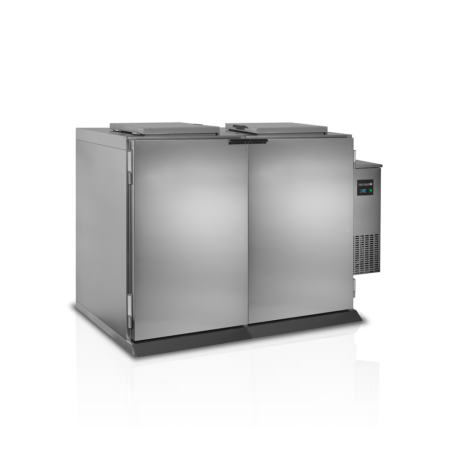 Poubelle Réfrigérée Inox - 2 Porte TEFCOLD 120 L