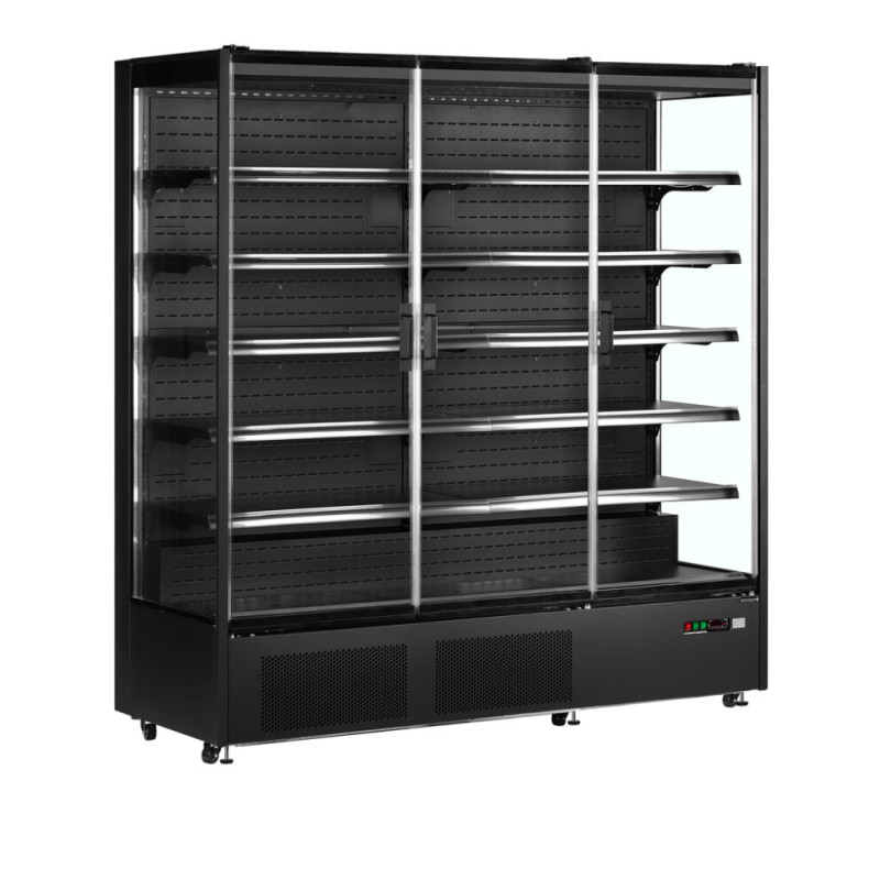 Vetrina Refrigerata Supermercato Nera - 1147 L TEFCOLD Vetrina Refrigerata Supermercato Nera - 1147 L TEFCOLD