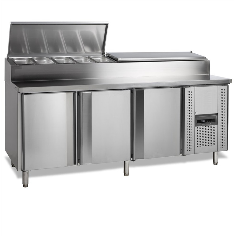 Tavolo Preparazione Refrigerato TEFCOLD 10 GN 1/3 - Attrezzatura Cucina Professionale Tavolo Preparazione Refrigerato TEFCOLD 10 GN 1/3 - Attrezzatura Cucina Professionale