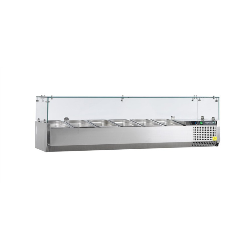 Saladette da appoggio TEFCOLD - 6 GN 1/4 - 40 L: Eleganza ed efficienza in cucina Saladette da appoggio TEFCOLD - 6 GN 1/4 - 40 L: Eleganza ed efficienza in cucina