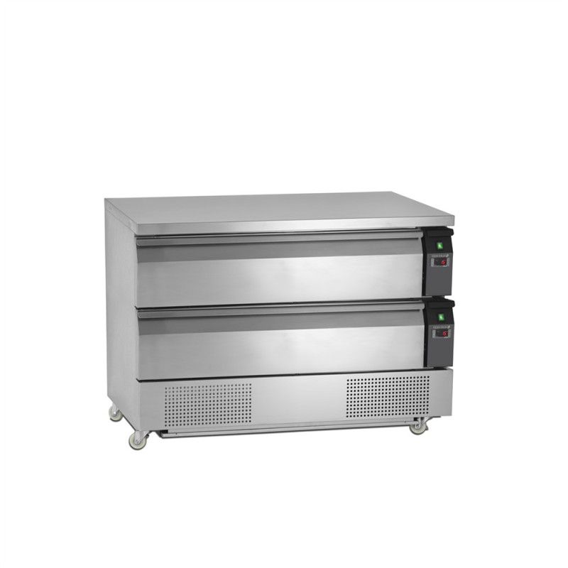 Tavolo Refrigerato Positivo di Sottobanco GN 2/1 - 154 L - 2 Cassetti | TEFCOLD Tavolo Refrigerato Positivo di Sottobanco GN 2/1 - 154 L - 2 Cassetti | TEFCOLD