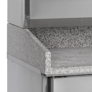 Tavolo per Pizza Inox TEFCOLD - 400x600mm - 2 Porte - Alta Qualità