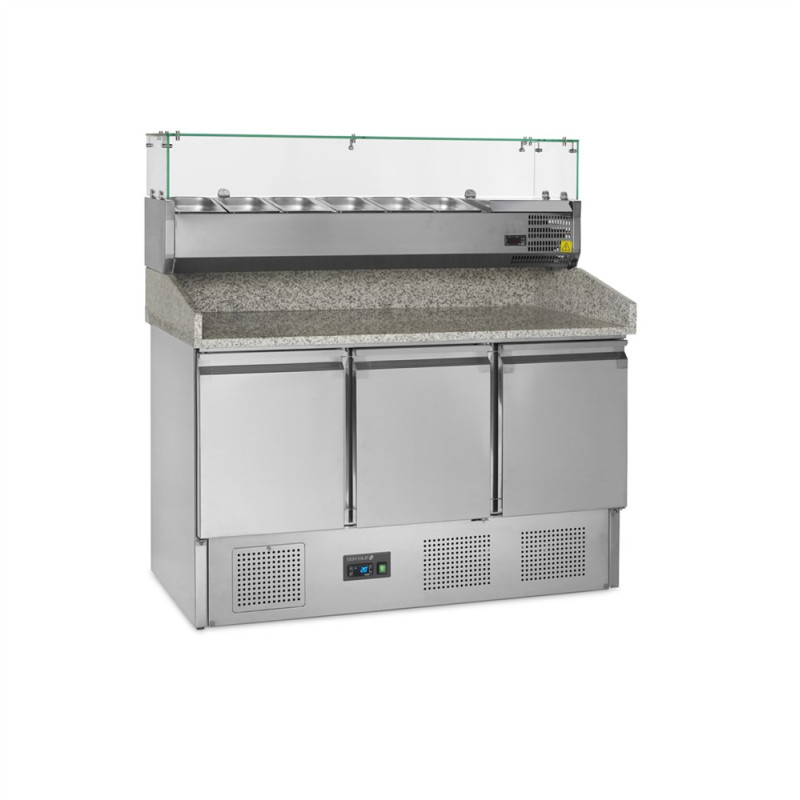 Mobile per Pizza GN 1/4 e GN 1/6 - 3 Porte - TEFCOLD: Qualità e praticità per preparare le tue pizze Mobile per Pizza GN 1/4 e GN 1/6 - 3 Porte - TEFCOLD: Qualità e praticità per preparare le tue pizze