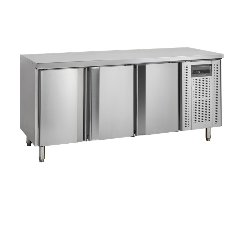 Tavolo Refrigerato Negativo in Acciaio Inox - 3 Porte - GN 1/1 TEFCOLD: conservazione ottimale dei prodotti freschi Tavolo Refrigerato Negativo in Acciaio Inox - 3 Porte - GN 1/1 TEFCOLD: conservazione ottimale dei prodotti freschi