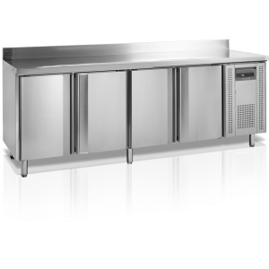 Frigorifero da Banco per Snack con Alzatina - 4 porte - 460 L TEFCOLD Frigorifero da Banco per Snack 4 porte - 460 L