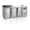 Refrigeratore da banco per snack TEFCOLD - 345 L, 3 porte, schienale
