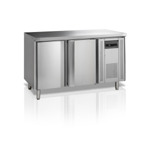 Tavolo Refrigerato Inox 2 Porte GN 1/1 TEFCOLD CK7210/-SP - Raffreddamento ventilato, sbrinamento automatico