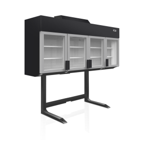 Congelatore a muro professionale nero 650L TEFCOLD - 4 porte in vetro