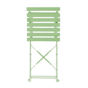 Sedie Pieghevoli in Acciaio Verde Chiaro - Comfort e Durabilità