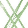 Tavolo quadrato pieghevole Bolero verde chiaro 600 mm in acciaio