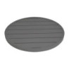 Piatto Tavolo Rotondo in Alluminio Grigio Scuro 580 mm Bolero - Stile Moderno & Resistenza