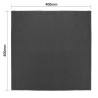 Tovaglioli da tavola in lino nero 400x400mm - Confezione da 12: Eleganza e Qualità Olympia