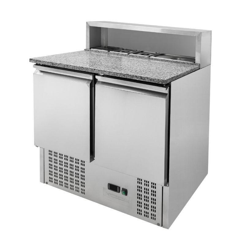 Mobile per Pizza Refrigerato - 2 Porte - 5 Vaschette GN 1/6 - Dynasteel Mobile per Pizza Refrigerato - 2 Porte - 5 Vaschette GN 1/6 - Dynasteel