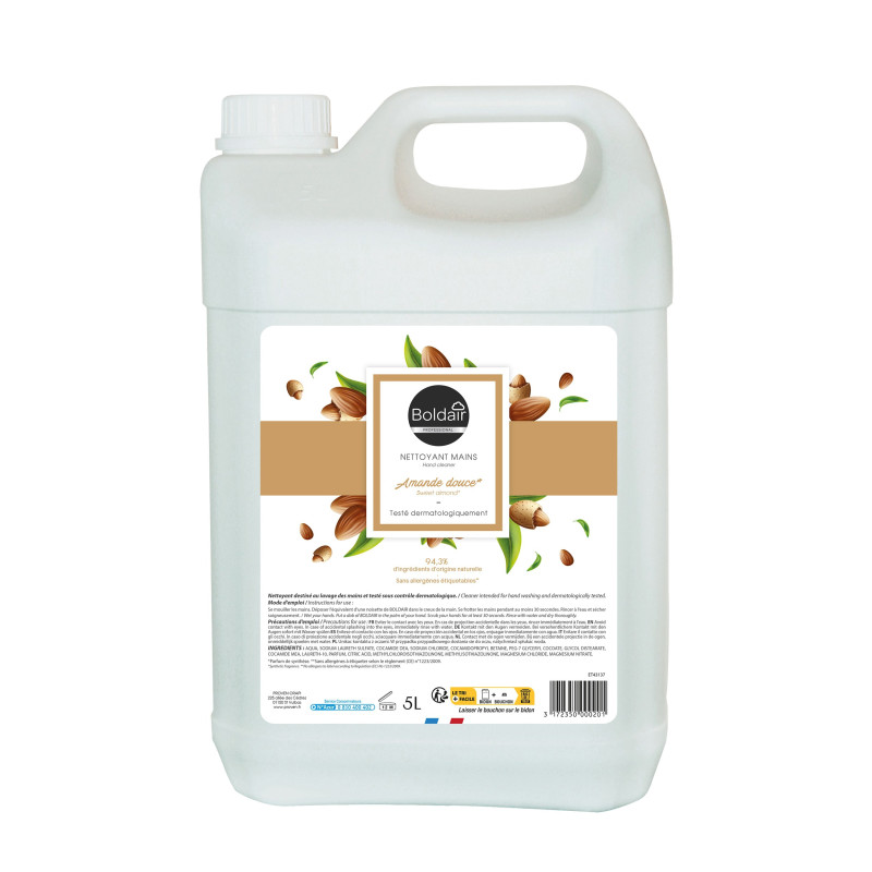 Detergente Mani Mandorla Dolce Boldair - 5L: Dolcezza naturale per un'igiene perfetta Detergente Mani Mandorla Dolce Boldair - 5L: Dolcezza naturale per un'igiene perfetta