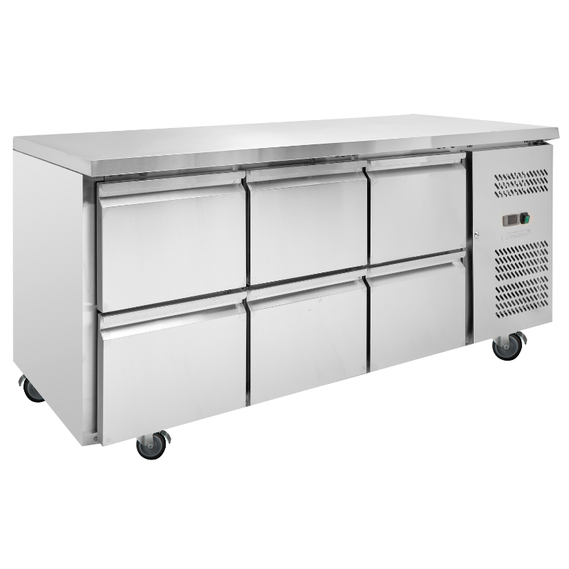 Tavolo Refrigerato Positivo - 6 Cassetti - Dynasteel Tavolo Refrigerato Positivo - 6 Cassetti - Dynasteel
