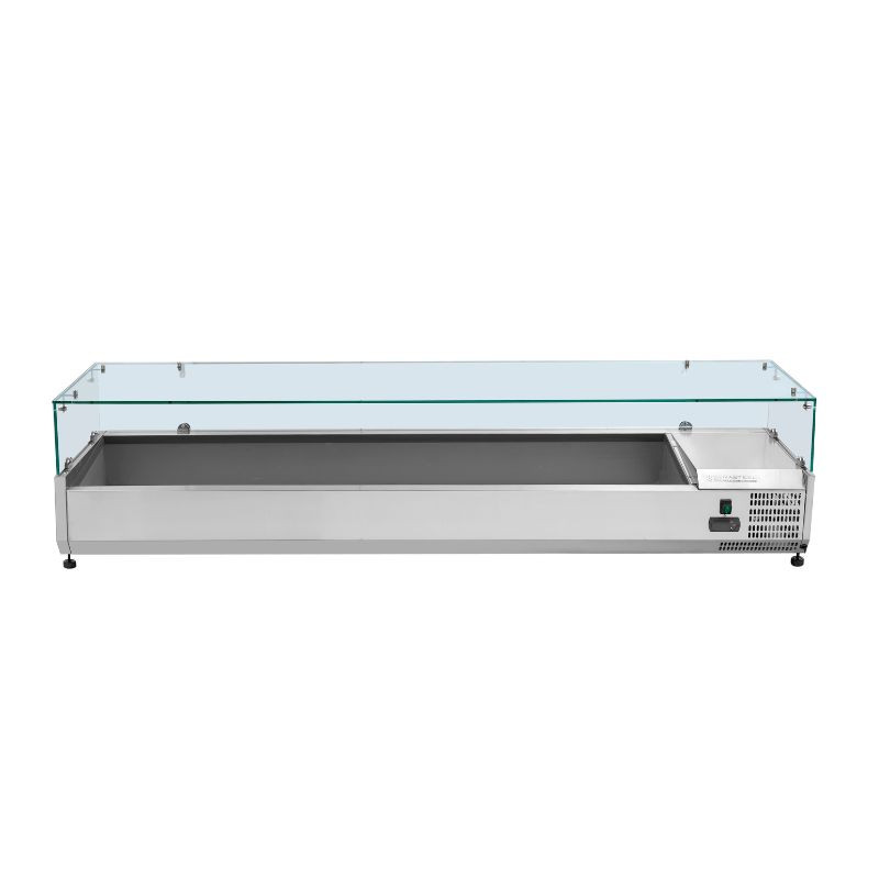 Saladette Refrigerata da Appoggio Vetrata - 9 x GN 1/3 - Dynasteel Saladette Refrigerata da Appoggio Vetrata - 9 x GN 1/3 - Dynasteel