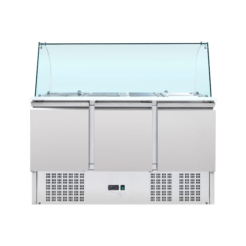 Saladette Refrigerata 4 GN 1/1 - 3 Porte - Dynasteel Saladette Refrigerata 4 GN 1/1 - 3 Porte - Dynasteel