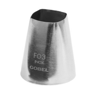 Boccola Geometrica Liscia Quadrata Inox 25mm Gobel