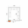 TEFCOLD Pannello Camera Fredda 1800x2100x2120 mm - Isolamento Poliuretano