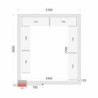 Pannello cella frigorifera TEFCOLD 2700x3000x2200 mm - Isolamento efficace