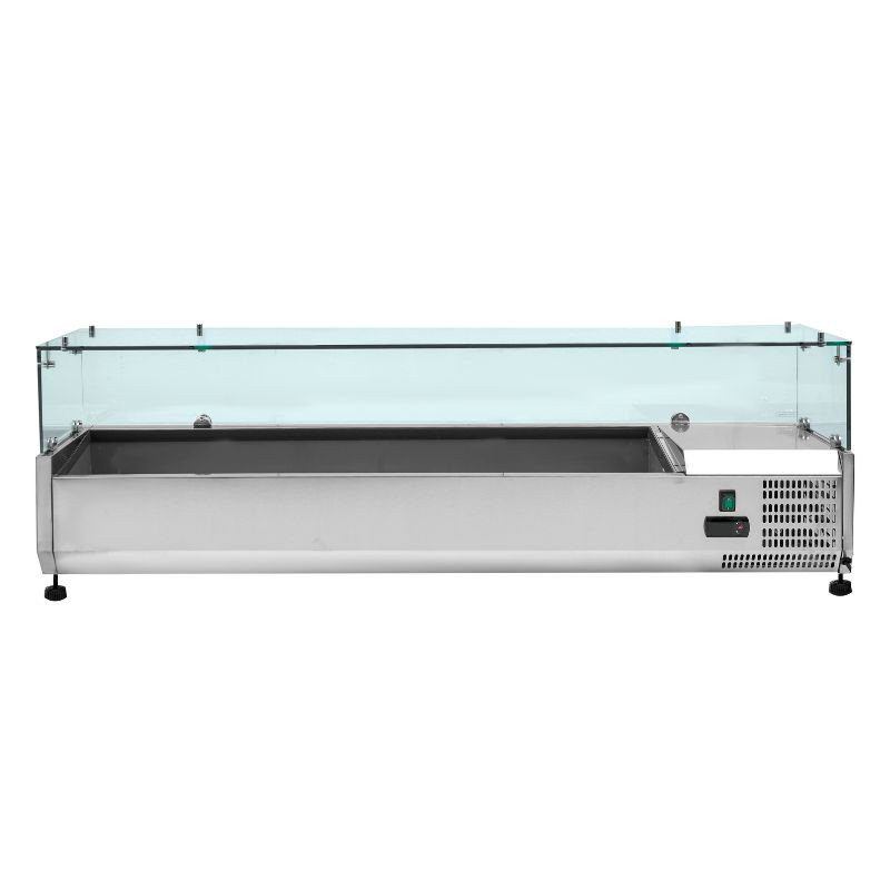 Saladette Refrigerata Vetrata GN 1/3 e 1/2 - Dynasteel Efficace Saladette Refrigerata Vetrata GN 1/3 e 1/2 - Dynasteel Efficace
