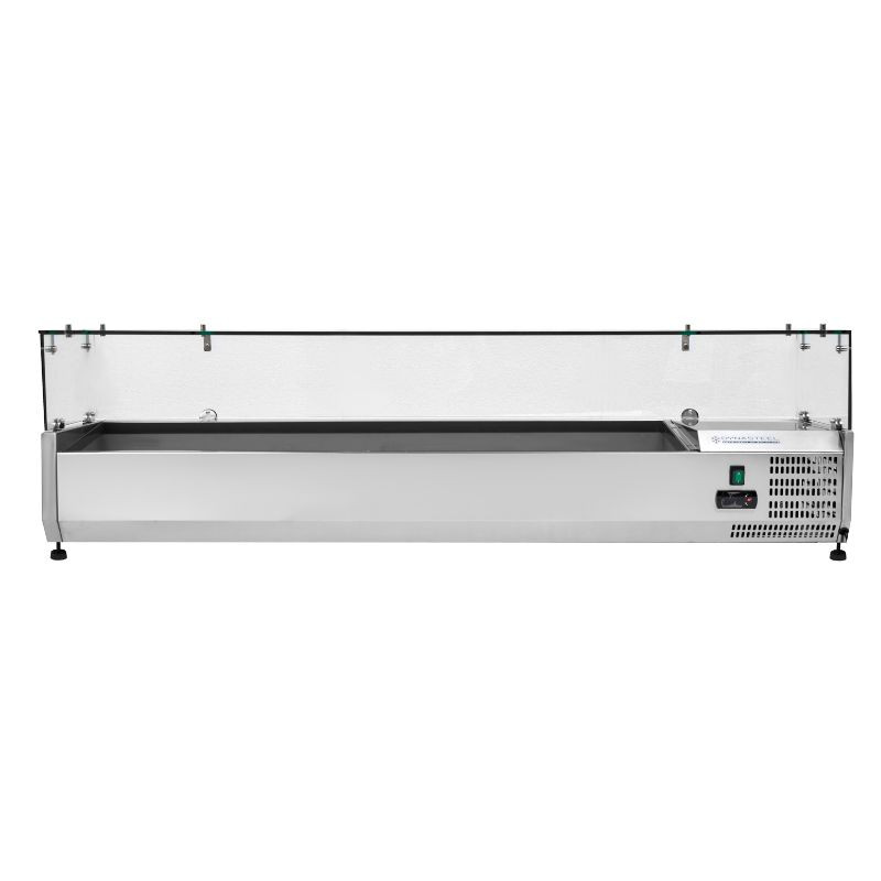 Saladette Refrigerata da Appoggio Vetrata - 7 x GN 1/3 - Dynasteel Saladette Refrigerata da Appoggio Vetrata - 7 x GN 1/3 - Dynasteel