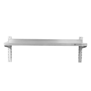Mensola a Muro in Acciaio Inox su Cremagliere - L 1000 x P 300 mm - Dynasteel