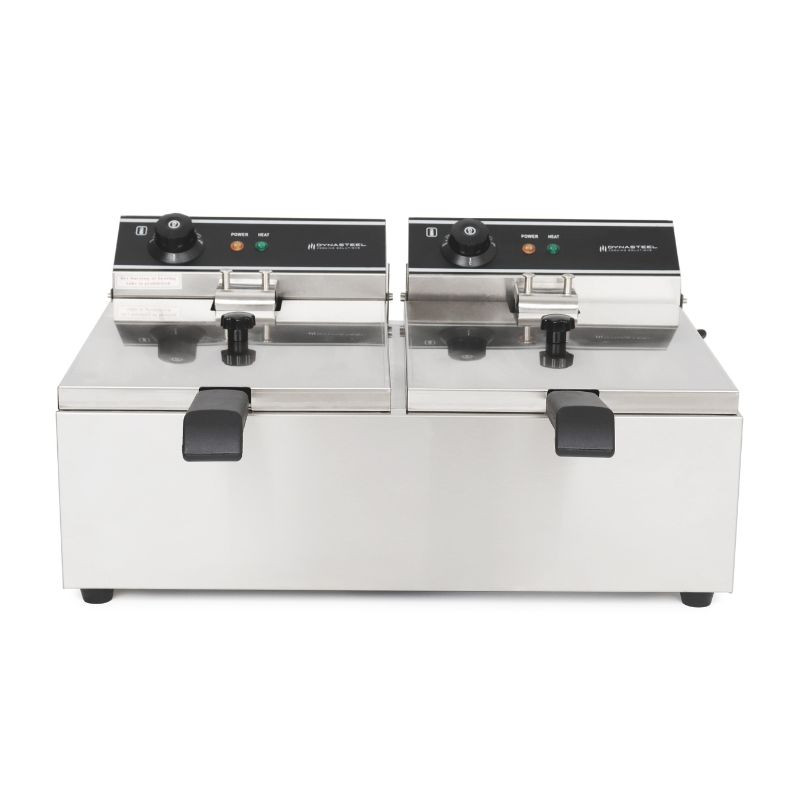 Friggitrice professionale Dynasteel - 2 x 10 L | Capacità 20 L | Acciaio inossidabile | Potenza 2 x 3000 W Friggitrice professionale Dynasteel - 2 x 10 L | Capacità 20 L | Acciaio inossidabile | Potenza 2 x 3000 W