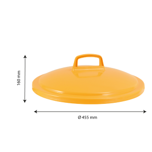 Coperchio Contenitore 50L Giallo