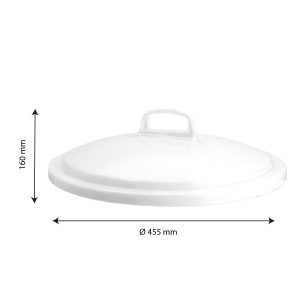 Coperchio Contenitore 50L Bianco