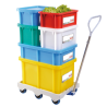 Bac Rettangolare da 15 L con Coperchio Verde HACCP - GILAC