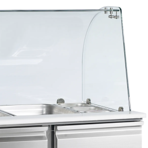 Saladette refrigerata positiva GN 1/1 inox 230L TEFCOLD - 2 Porte
